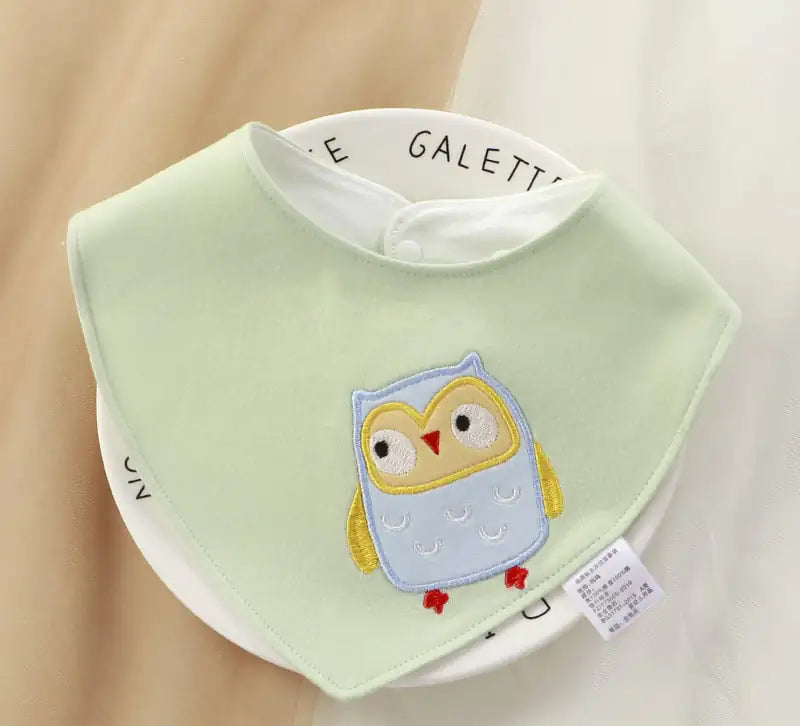 Soft Cotton Cartoon Bib for Newborns