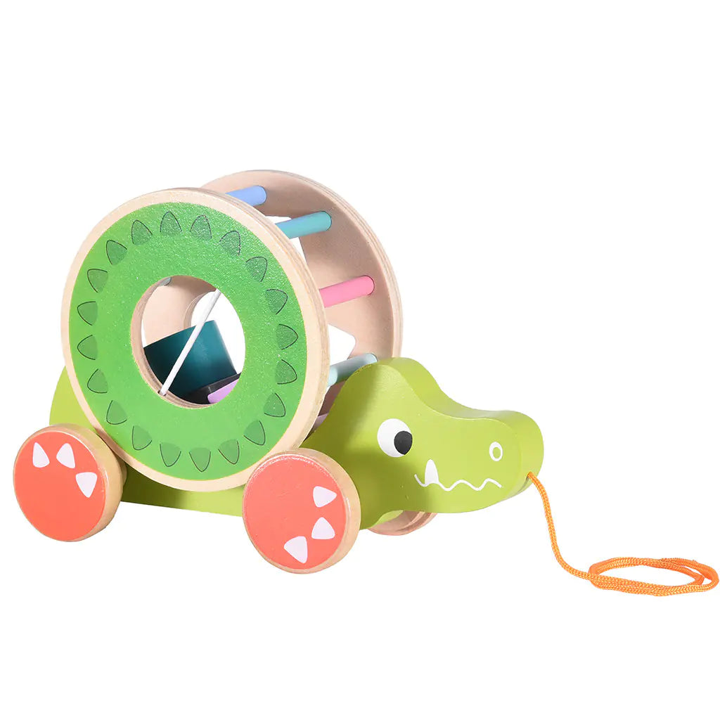 Wooden Educational Toy - Multi-Functional Animal Pull Toy