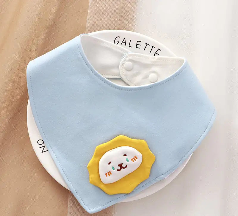 Soft Cotton Cartoon Bib for Newborns