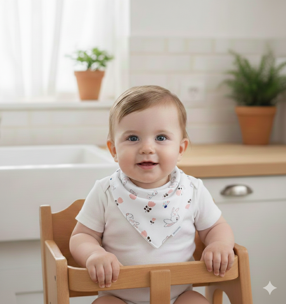 Triangle Baby Scarf for Drooling and Teething 5 pcs