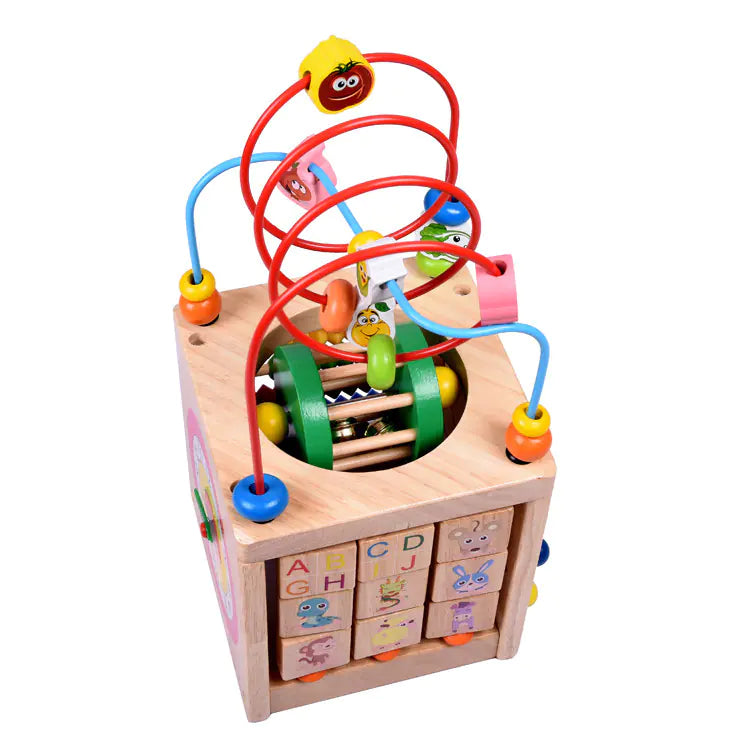 Wooden Early Education Toy - Multi-Functional Beetle Box