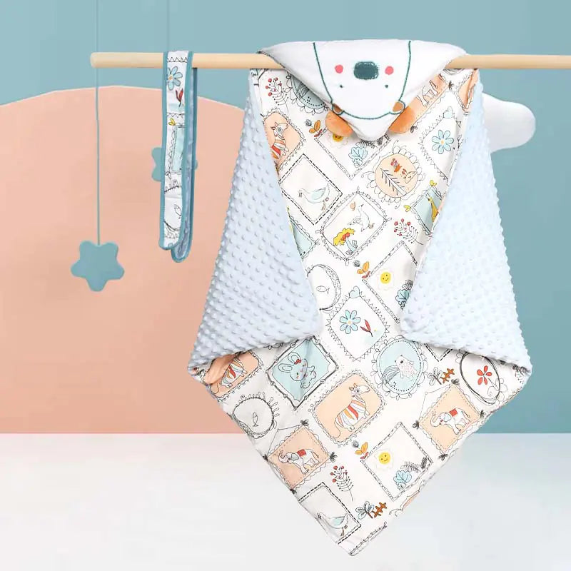 Baby Swaddle Blanket with Cotton for Newborns (Autumn/Winter)