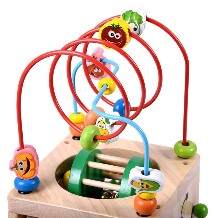 Wooden Early Education Toy - Multi-Functional Beetle Box
