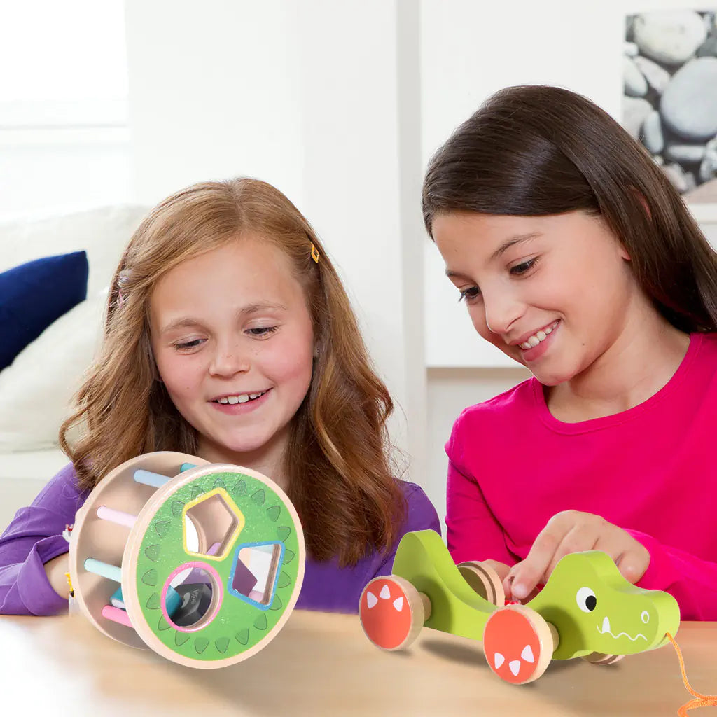 Wooden Educational Toy - Multi-Functional Animal Pull Toy