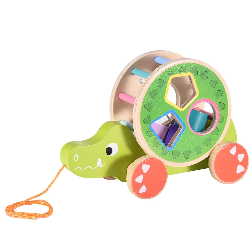 Wooden Educational Toy - Multi-Functional Animal Pull Toy